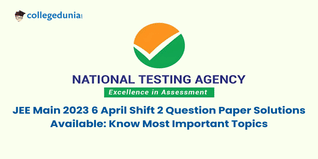 JEE Main 2023 6 April Shift 2 Question Paper with Solution PDF- Download Here